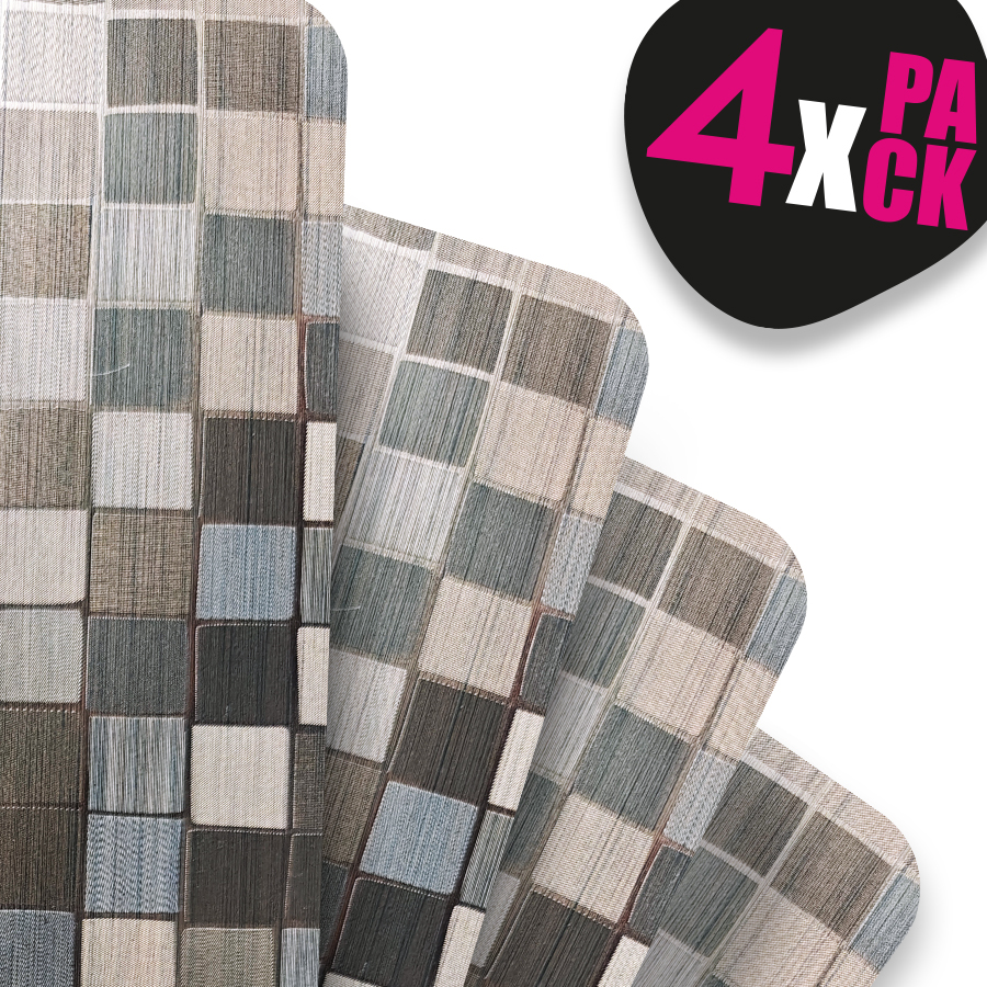 Mantel individual metalizado Lineatable - TD151 Grey