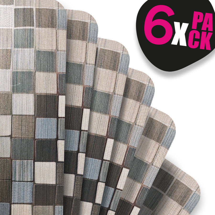 Mantel individual metalizado Lineatable - TD151 Grey