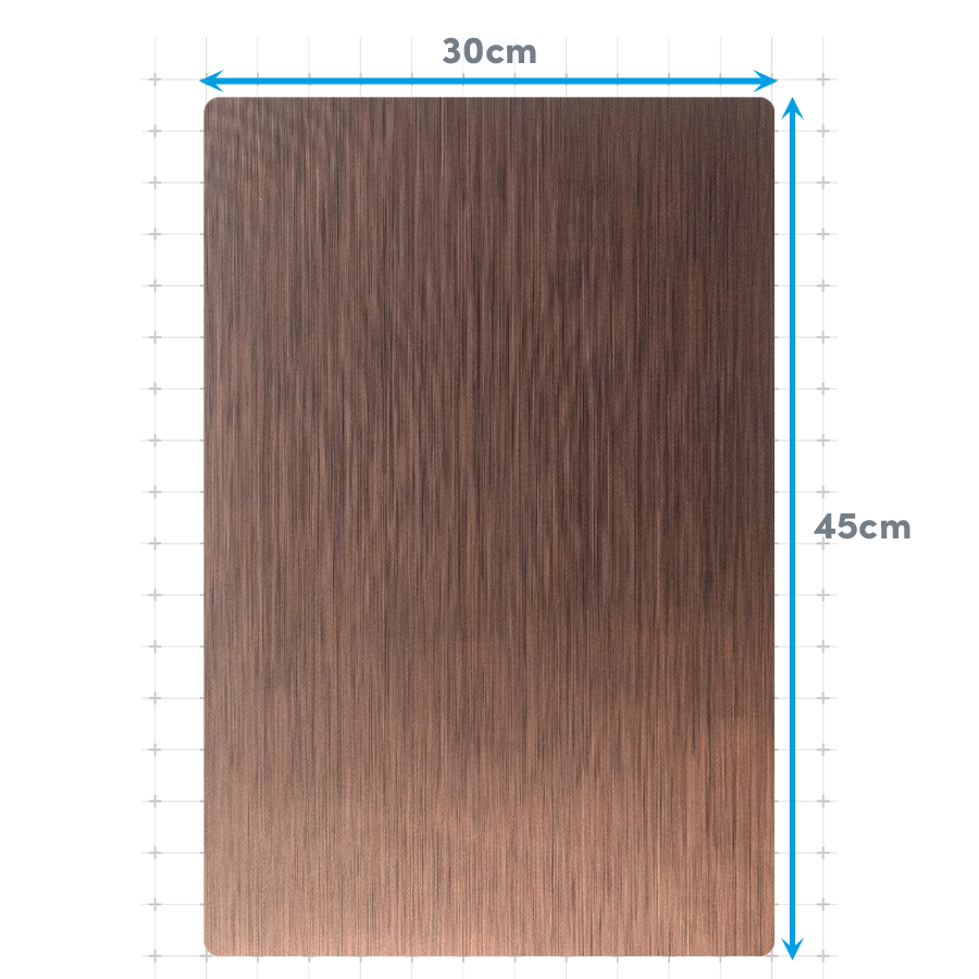 Mantel individual metalizado Lineatable - TD73 BROWN