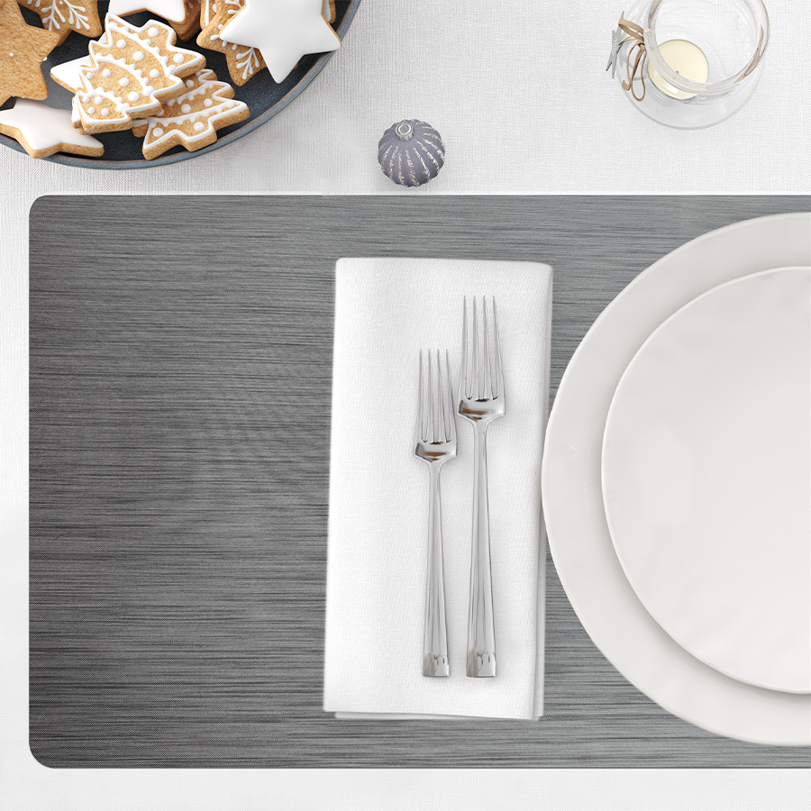Mantel individual metalizado Lineatable - TD73 Grey