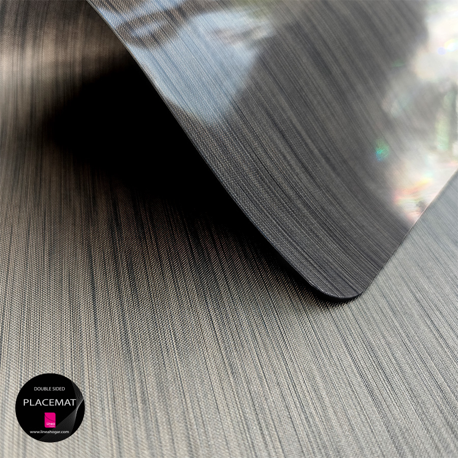 Mantel individual metalizado Lineatable - TD73 Grey