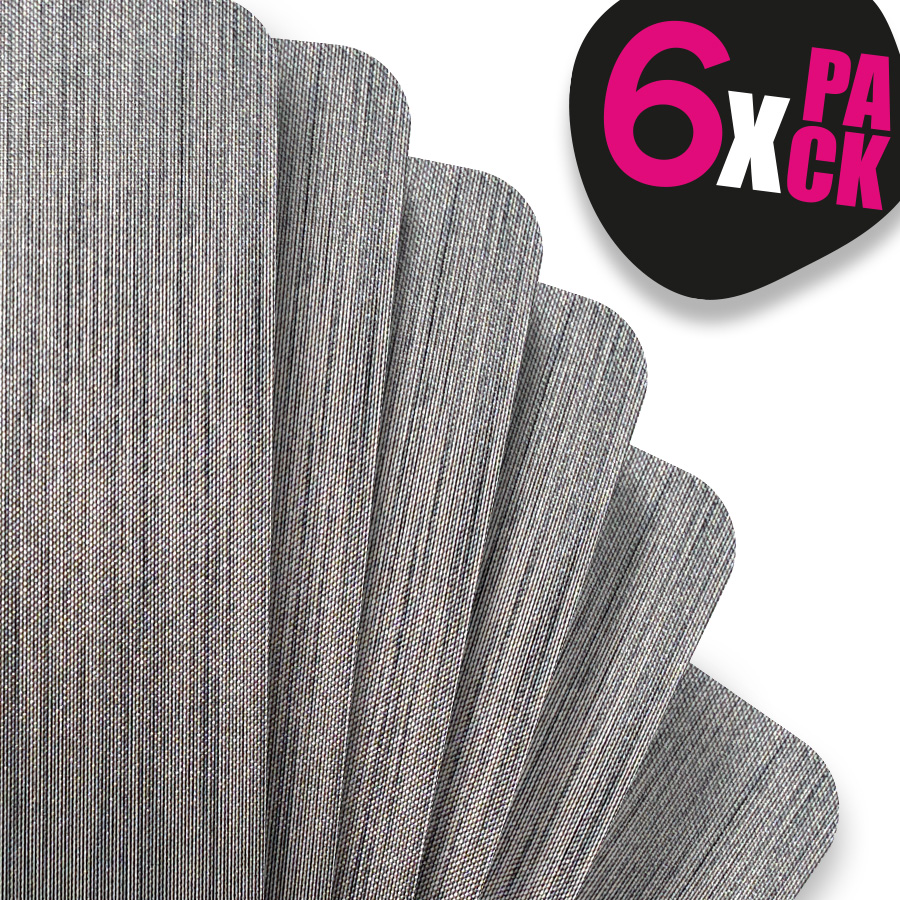 Mantel individual metalizado Lineatable - TD73 Grey