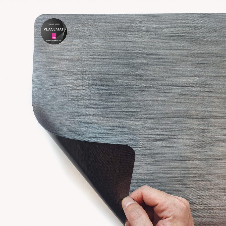 Mantel individual metalizado Lineatable - TD73 Grey