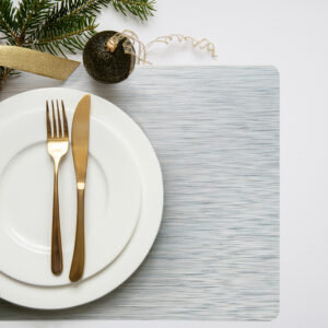 Mantel individual metalizado Lineatable - TD73 Grey