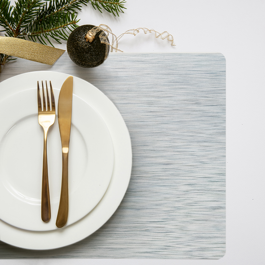 Mantel individual metalizado Lineatable - TD73 Grey