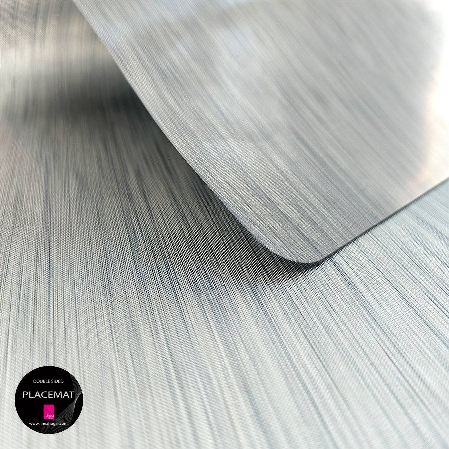 Mantel individual metalizado Lineatable - TD73 Grey