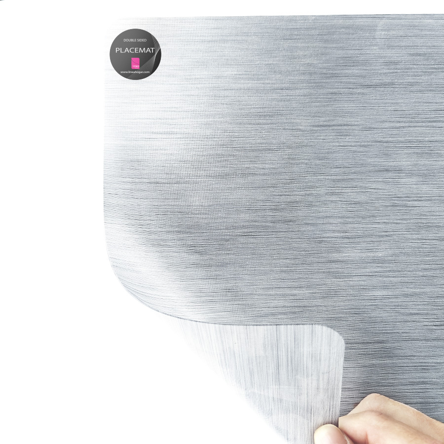 Mantel individual metalizado Lineatable - TD73 Grey