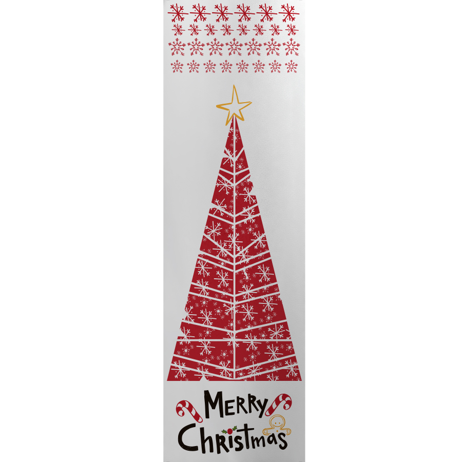 Vinilo estático Árbol Christmas red - Lineafix Static - imagen