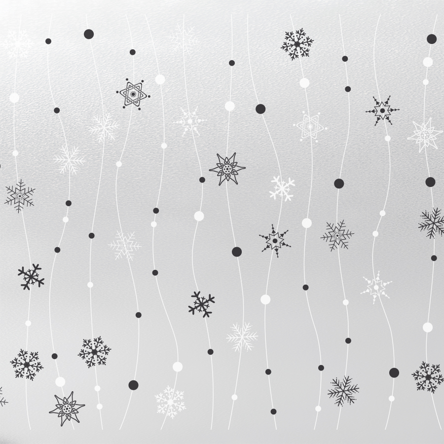 Vinilo estático Copo de Nieve - Lineafix Static - imagen