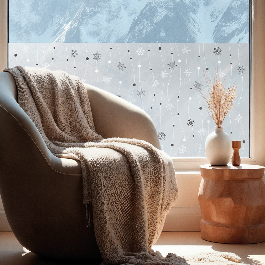 Vinilo estático Copo de Nieve - Lineafix Static - imagen