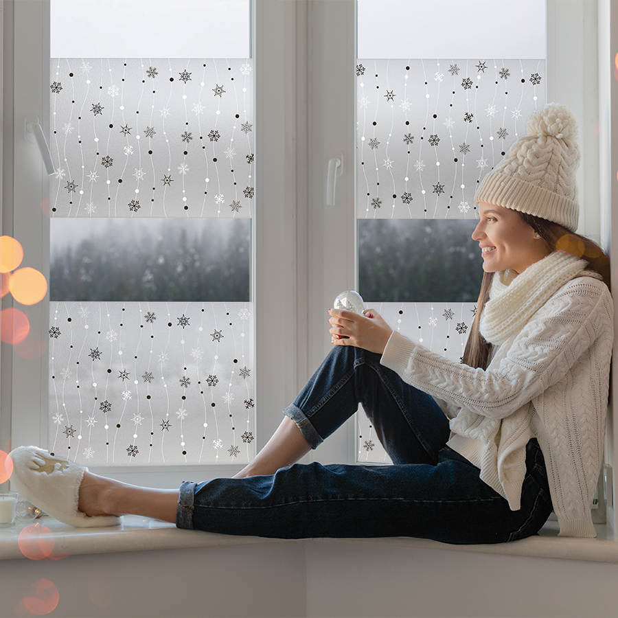 Vinilo estático Copo de Nieve - Lineafix Static - imagen
