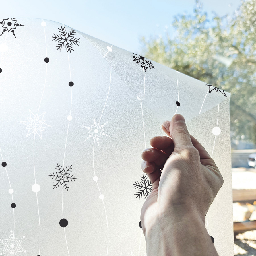 Vinilo estático Copo de Nieve - Lineafix Static - imagen