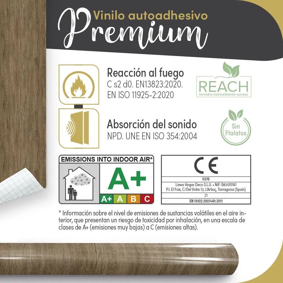 Vinilo autoadhesivo Premium Tall Dark - lineahogar - Lineafix Adhesive Premium - imagen producto