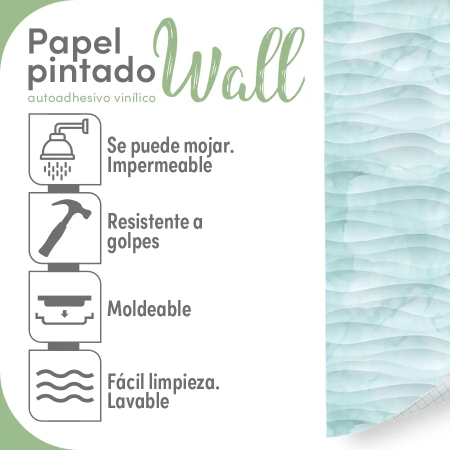 Papel pintado vinílico Cozumel - lineahogar - Lineafix Adhesive Wall - imagen producto